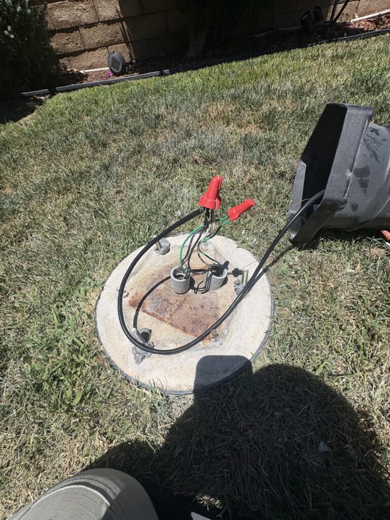 Outdoor Light Post Repair in Menifee — electrical wiring