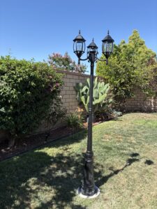 Outdoor Light Post Repair in Menifee — light post assembly