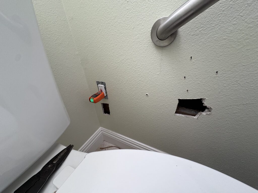 Bidet Installation and Electrical Outlet Addition in Murrieta — bathroom bidet installation and electrical outlet addition