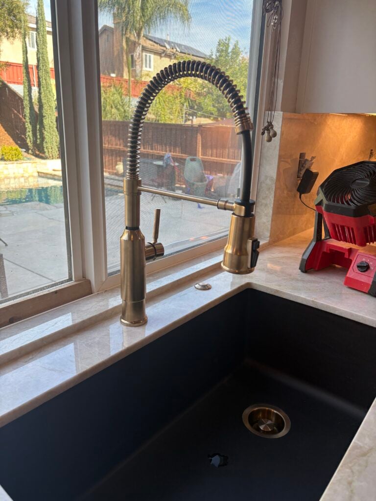 Kitchen Plumbing Installation in Temecula — garbage disposal installation